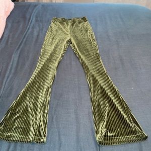 Ribbed Velvet Flares